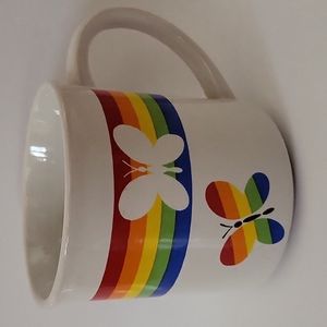 Rainbow Butterfly Coffee Mug By Russ Berrie And Company